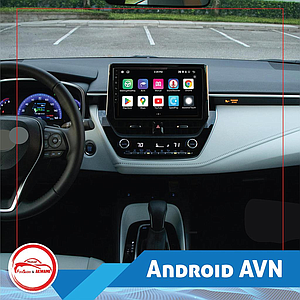 9" Universal AVN 2+32 With Built-In CarPlay & Android Auto