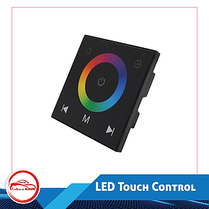 Wallmount RGB LED Touch Buttons Control Panel with RF Remote "Output: 6A*3CH"(VIP)