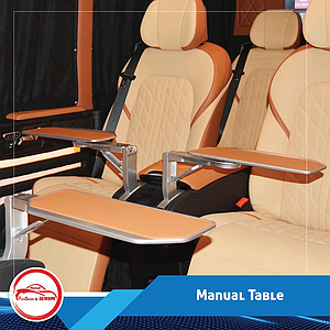 TVIP-02 Luxury Universal Manual Table With Armrest (VIP)