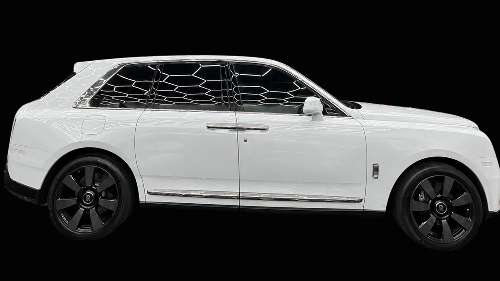 Plain white vehicle for PPF finish comparison in Dubai