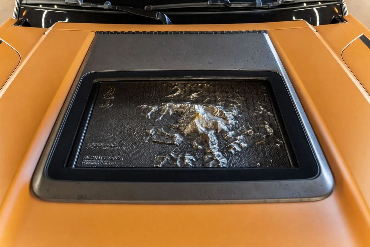 Land Rover Defender 110 HSE P400 orange front view Dubai