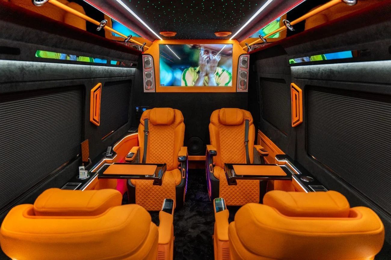 Mercedes Sprinter four VIP captain seats Dubai